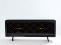 Suzanne Guiguichon ebonized sycamore brass gilt sideboard 1940
