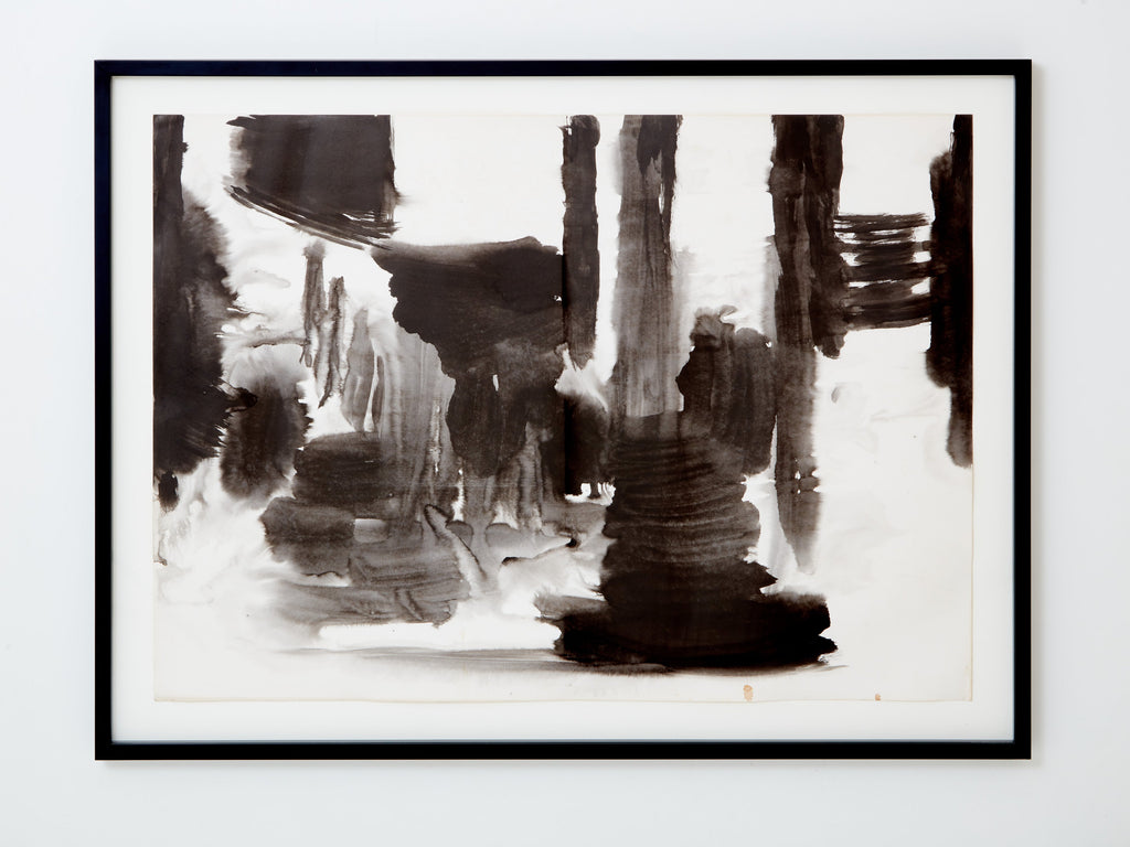 T’ang Haywen diptych ink on paper 1975