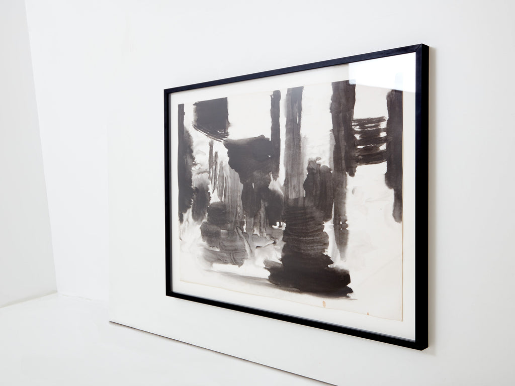 T’ang Haywen diptych ink on paper 1975