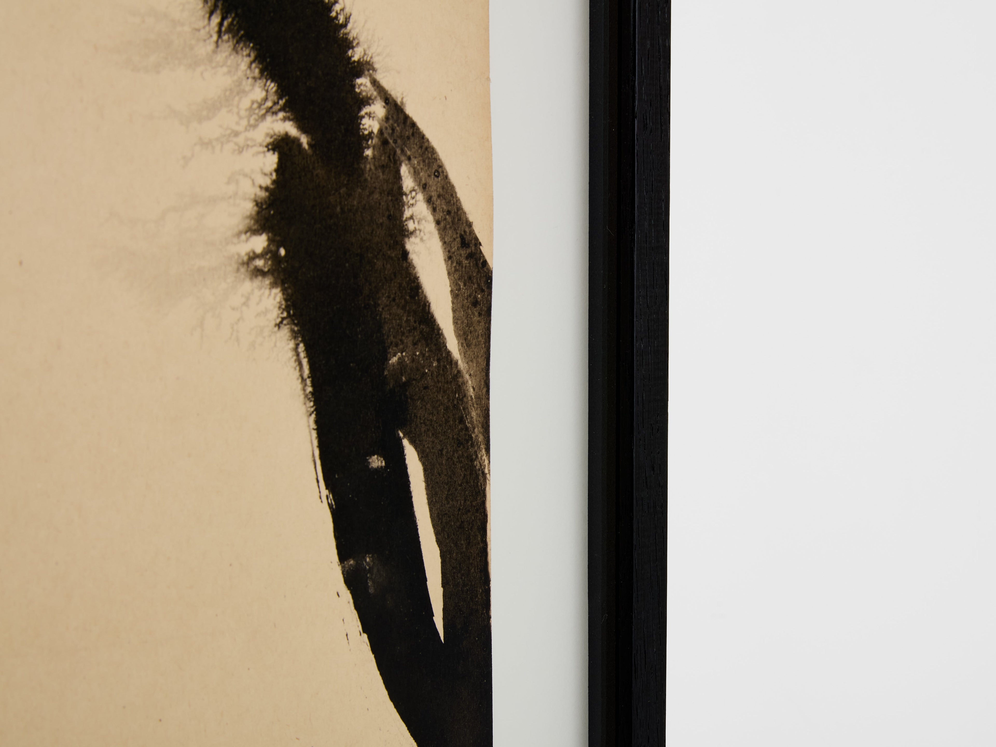 T’ang Haywen signed diptych ink on beige paper 1972