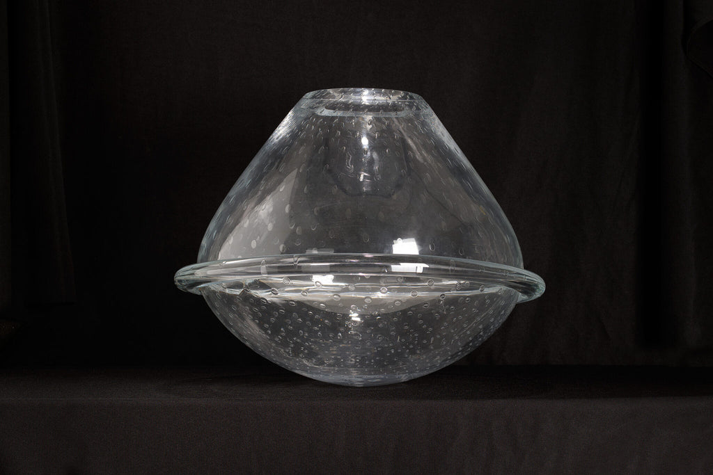 l'Anverre, Sem Schanzer ‘Tupi’ Vase in clear glass