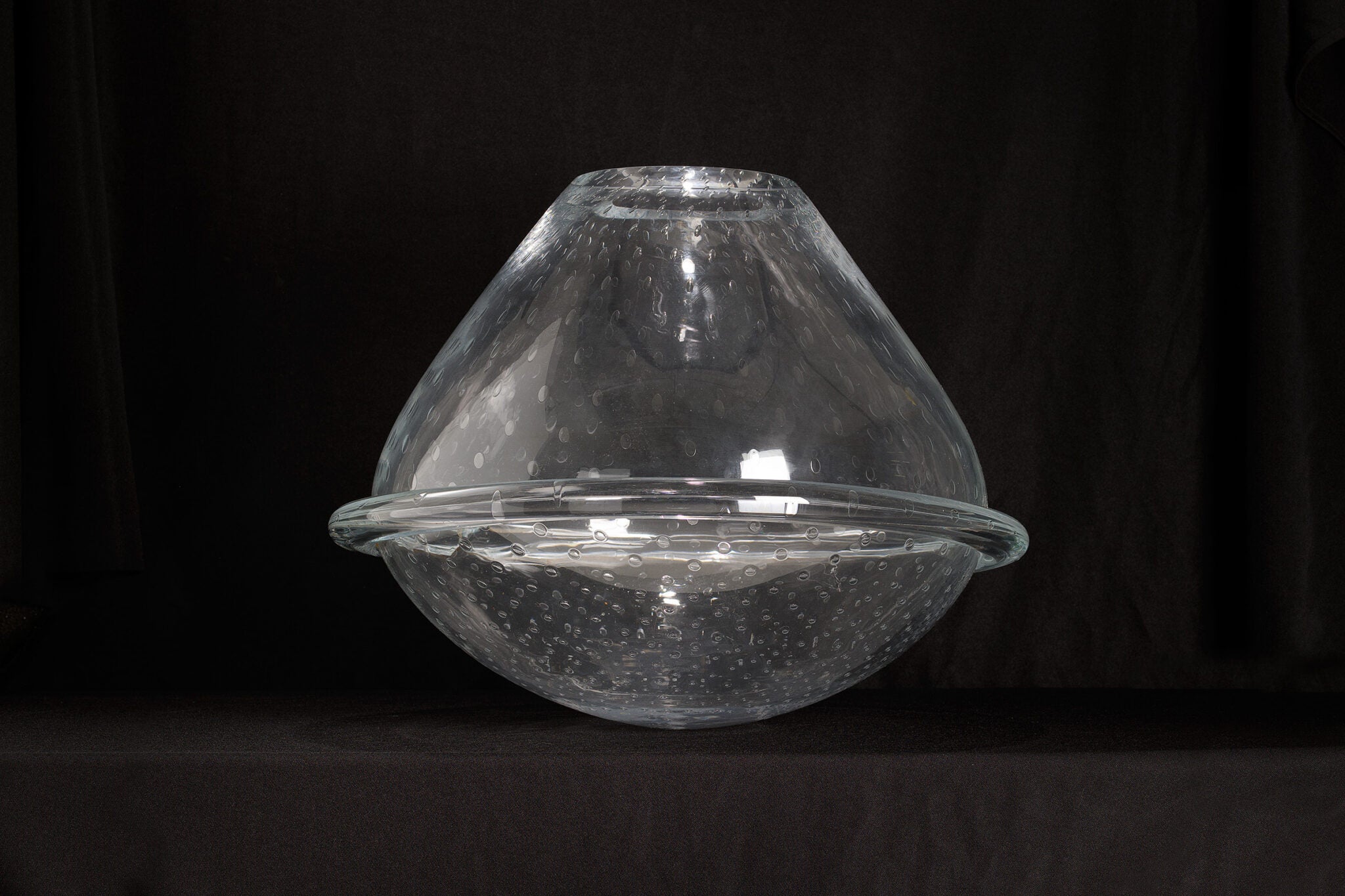 l'Anverre, Sem Schanzer ‘Tupi’ Vase in clear glass