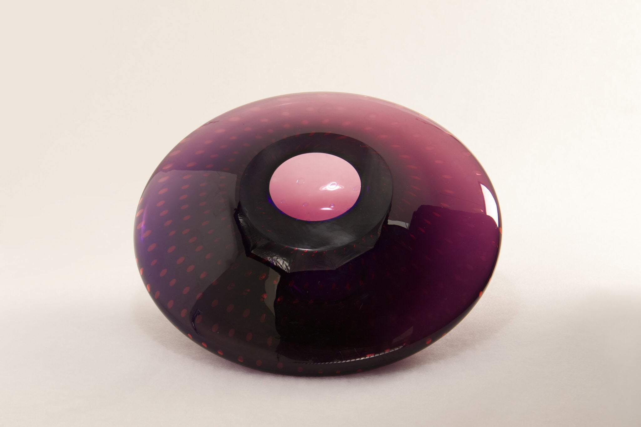 l'Anverre, Sem Schanzer ‘UFO’ Vase in Purple Glass