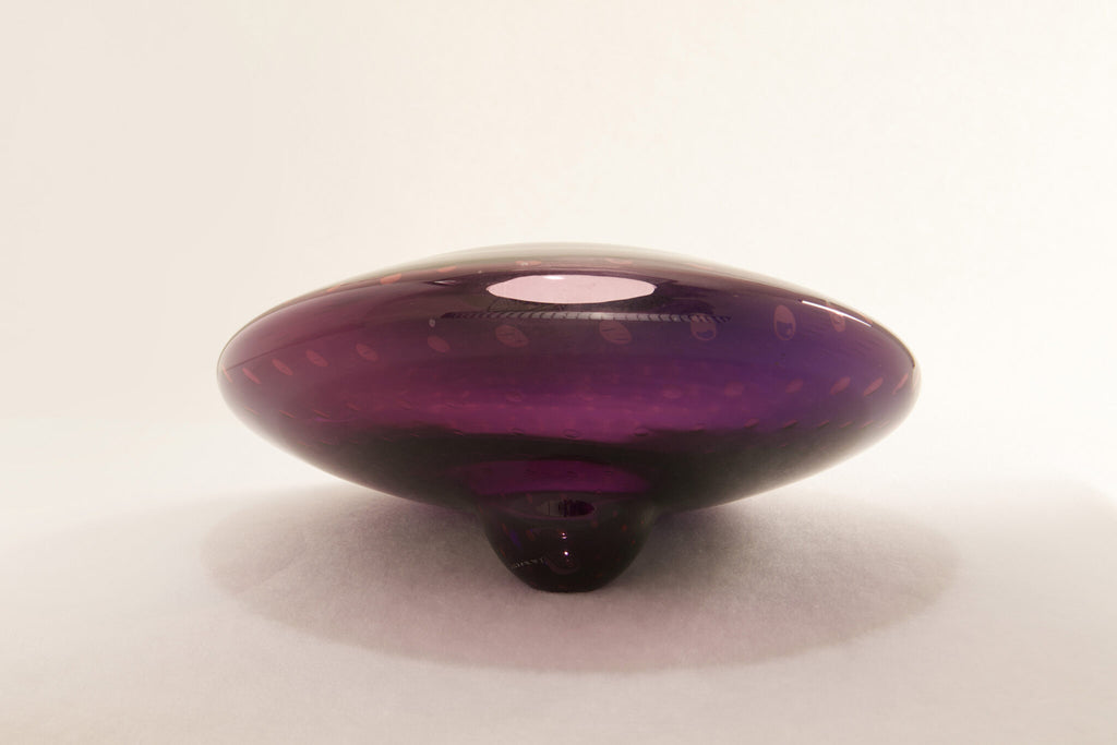 l'Anverre, Sem Schanzer ‘UFO’ Vase in Purple Glass