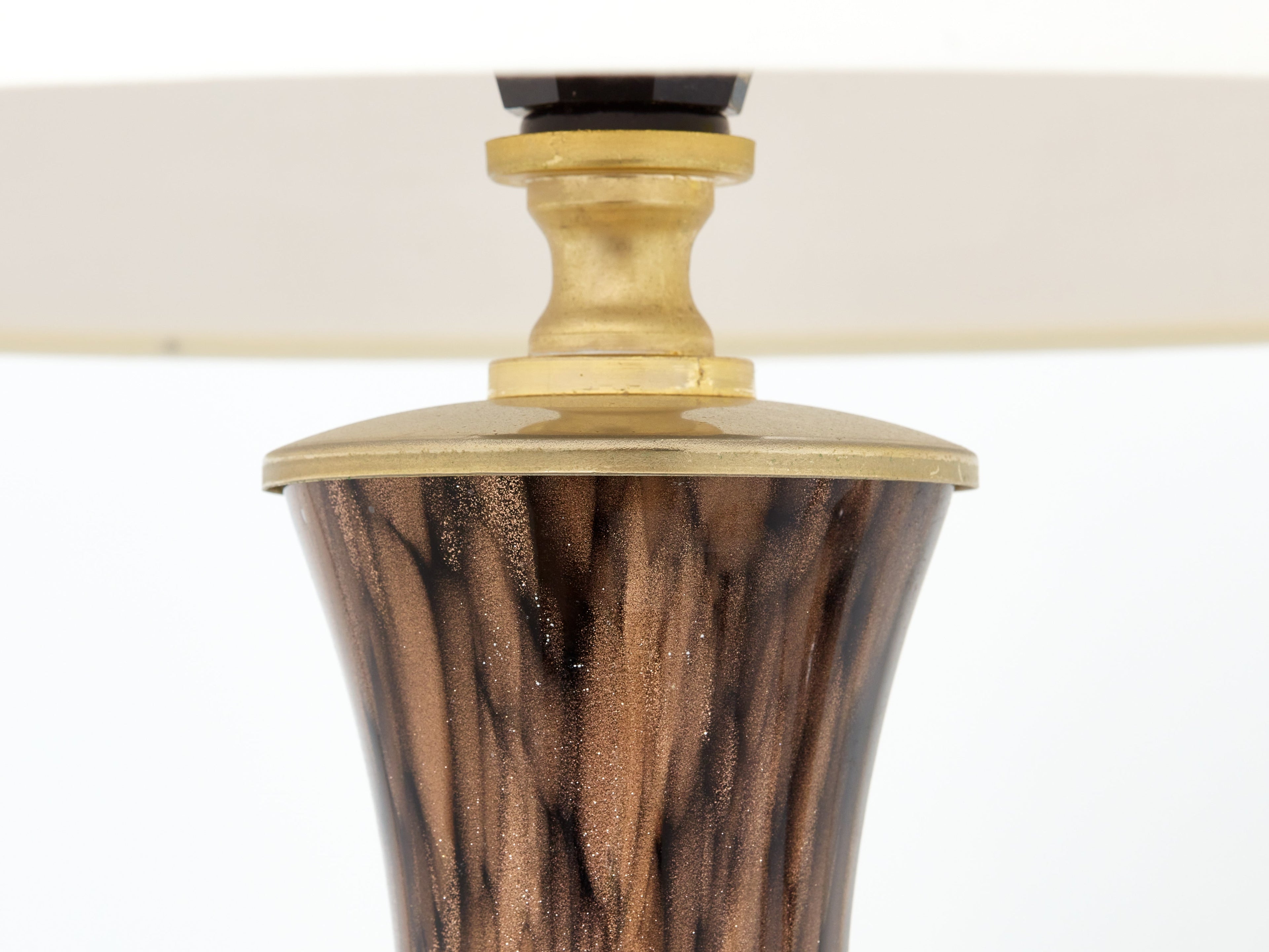Vincenzo Nason Avventurina Murano glass table lamps 1960s