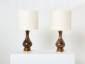 Vincenzo Nason Avventurina Murano glass table lamps 1960s