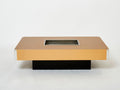Willy Rizzo lacquer and chrome bar coffee table Alveo 1970s
