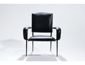Rare French Jacques Adnet leather armchair 1950s