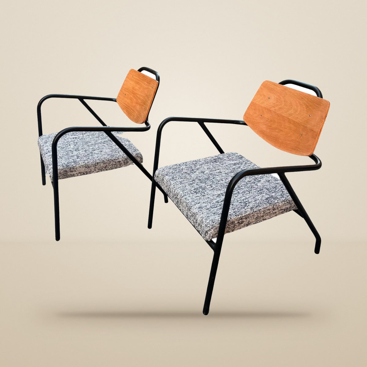 Raphaël Raffel, Pair of Armchairs for Antony University
