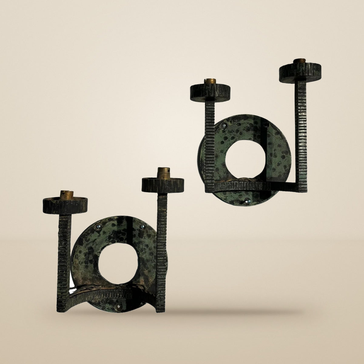 Louis Süe, Wall Sconces, iron, 1940