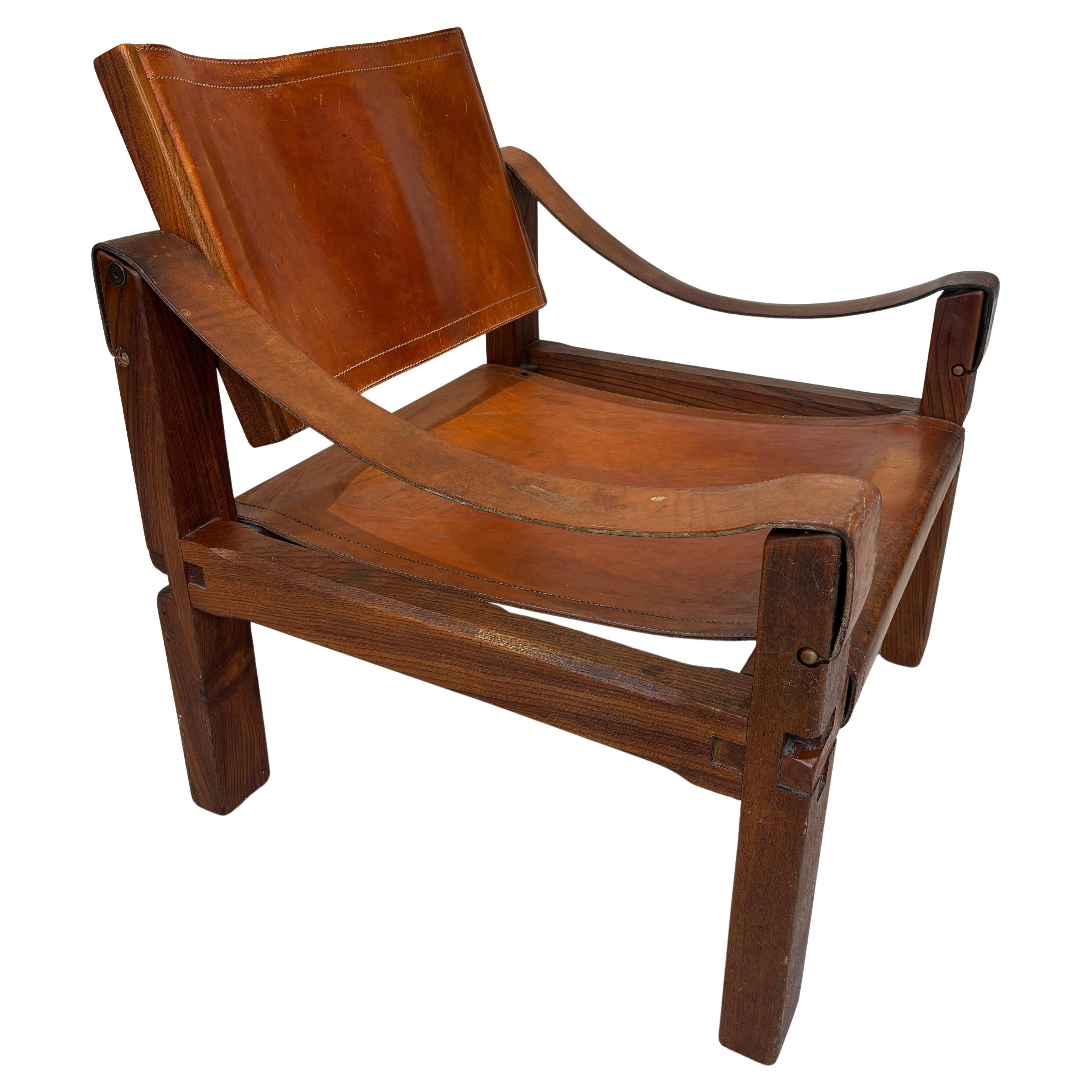 S10 armchair by Pierre Chapo with great patina