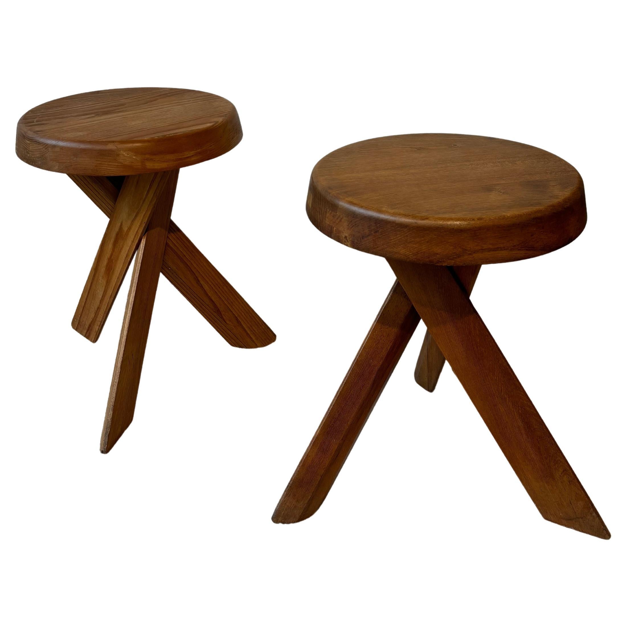 S31 Or Sfax stools by Pierre Chapo