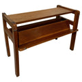 Side table with rack by Jacques Adnet