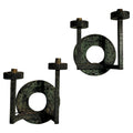 French Iron Wall Sconces, Antique Lighting, Vintage Design, 1940