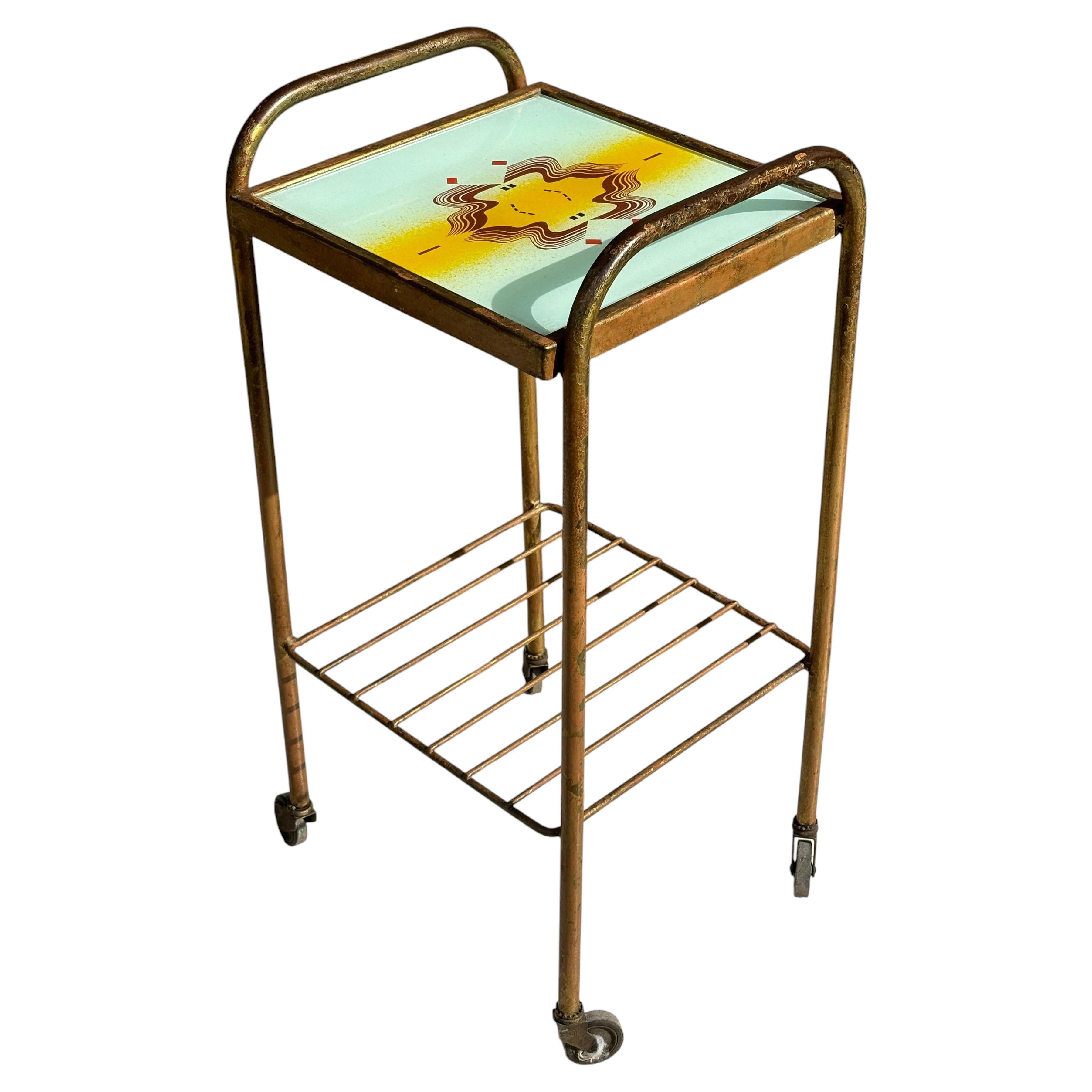 Vintage 1970 Abraham Palatnik Serving Table, Brazilian Craftsmanship