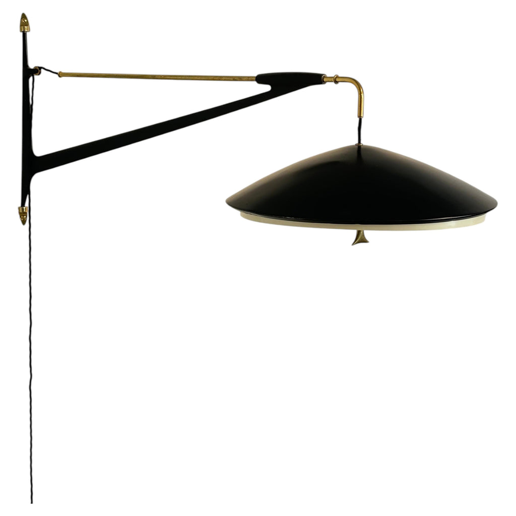 Counterbalancing wall light by Arlus, circa 1960