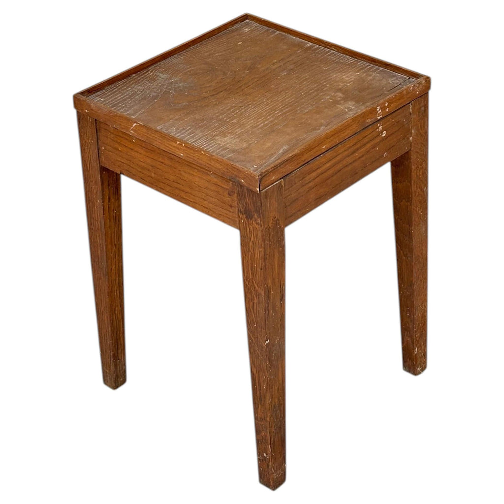 Nice side table in oak in the taste of Jean Michel Frank