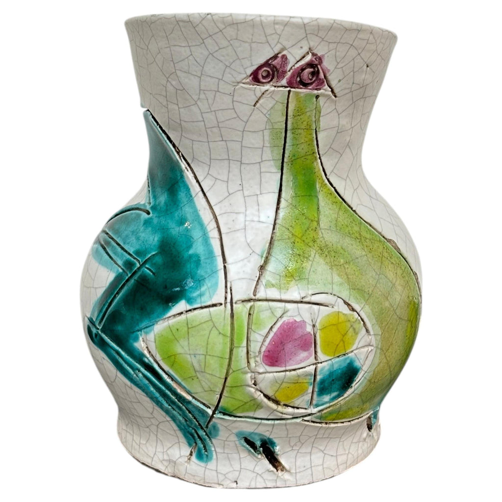Beautiful figurative pitcher by Georges Jouve, signed