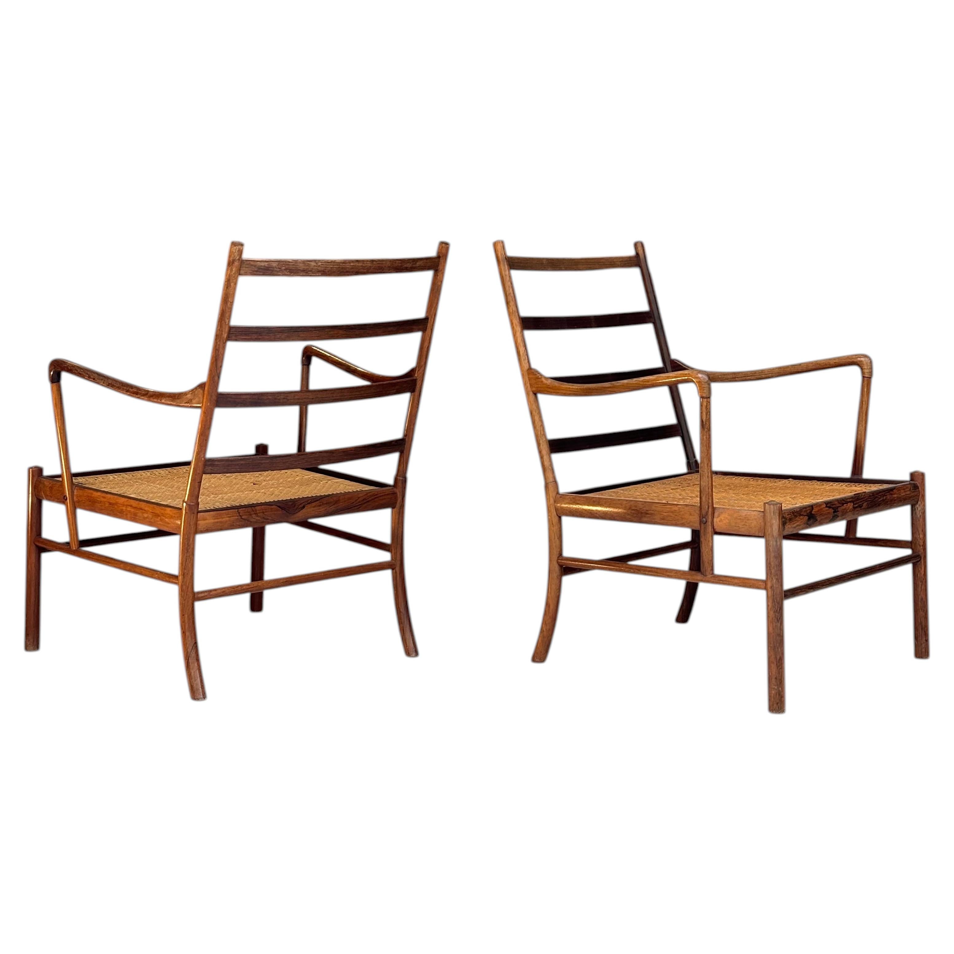 Pair of colonials armchairs by Ole Wanscher