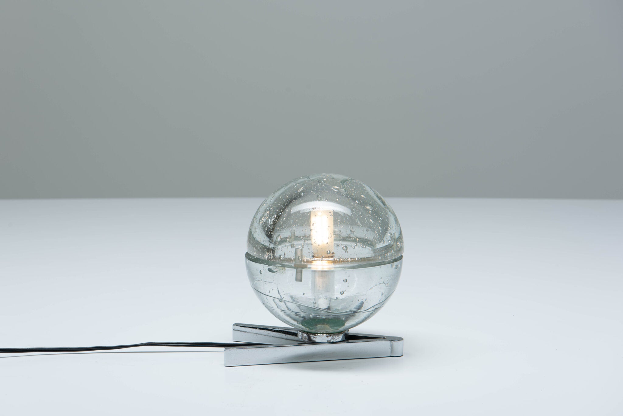 Albano Poli Glass Globe Table Lamp
