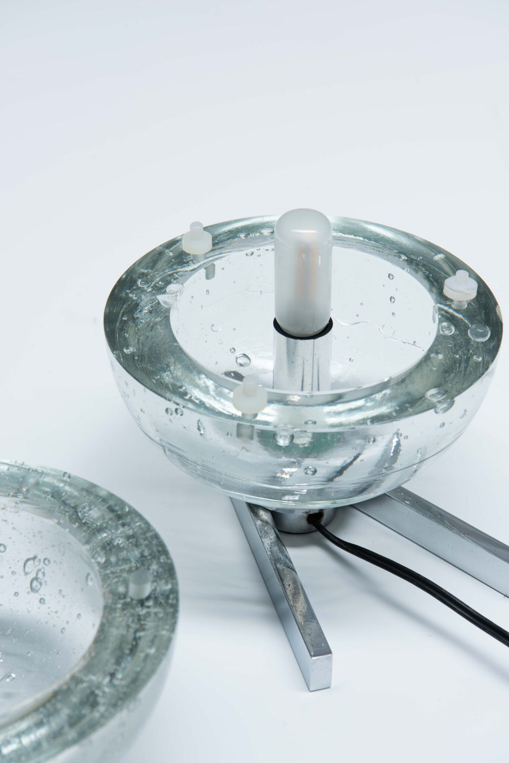 Albano Poli Glass Globe Table Lamp