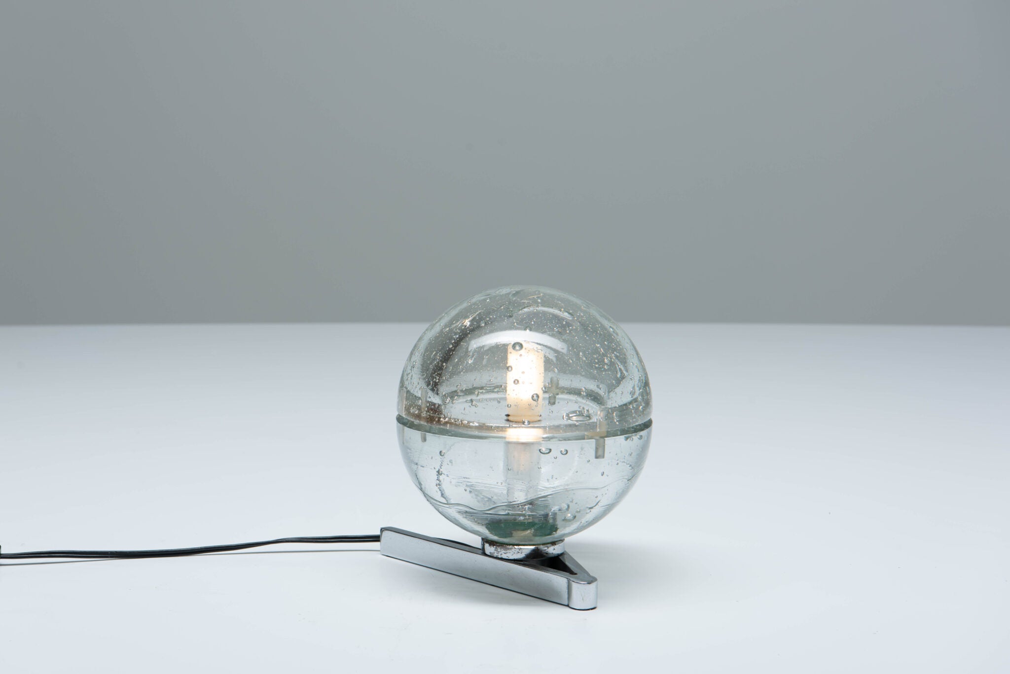 Albano Poli Glass Globe Table Lamp
