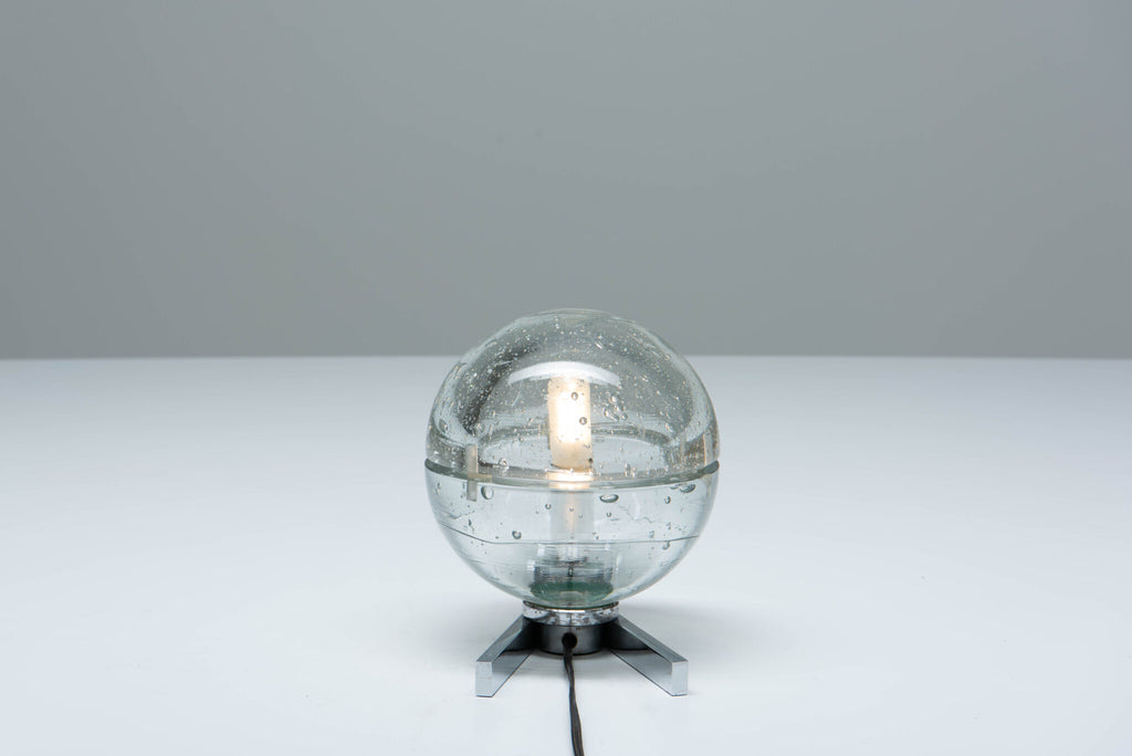 Albano Poli Glass Globe Table Lamp