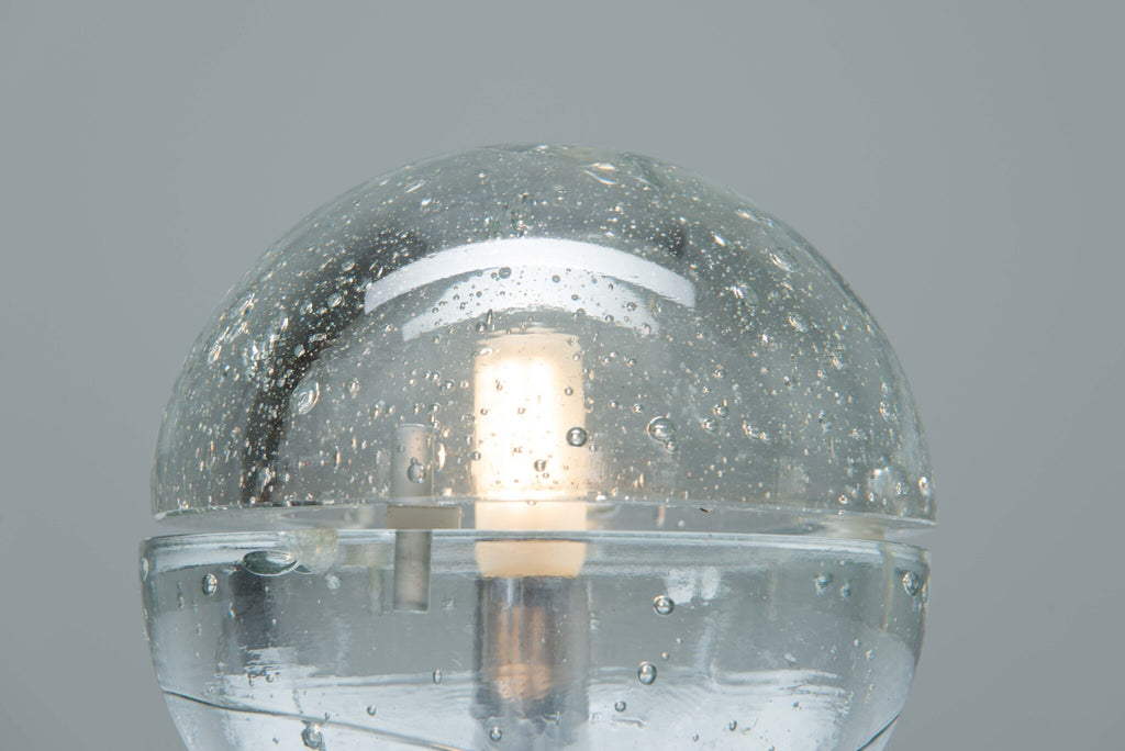 Albano Poli Glass Globe Table Lamp