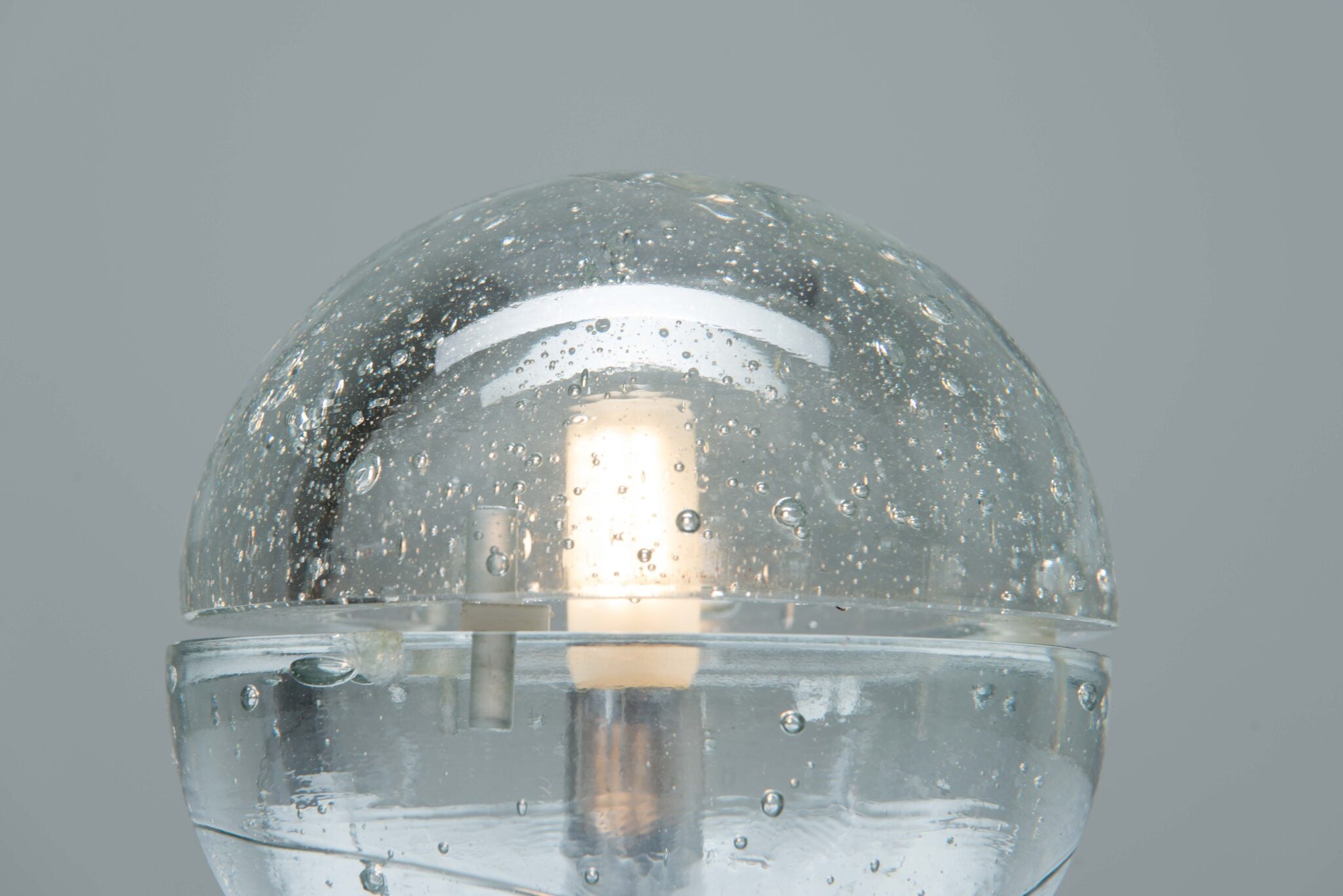 Albano Poli Glass Globe Table Lamp