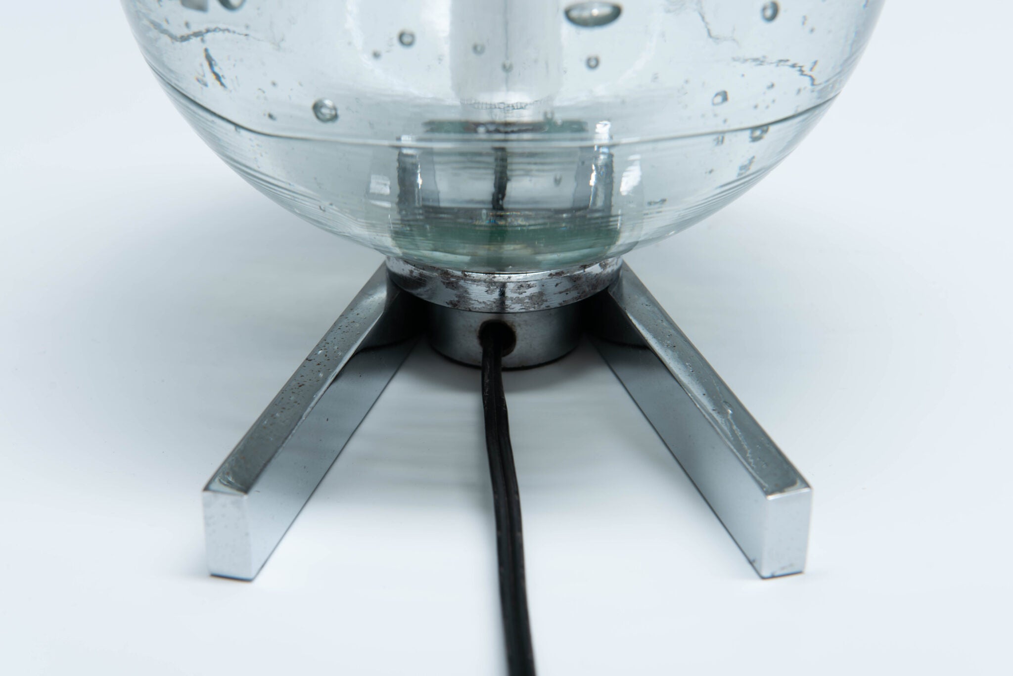 Albano Poli Glass Globe Table Lamp