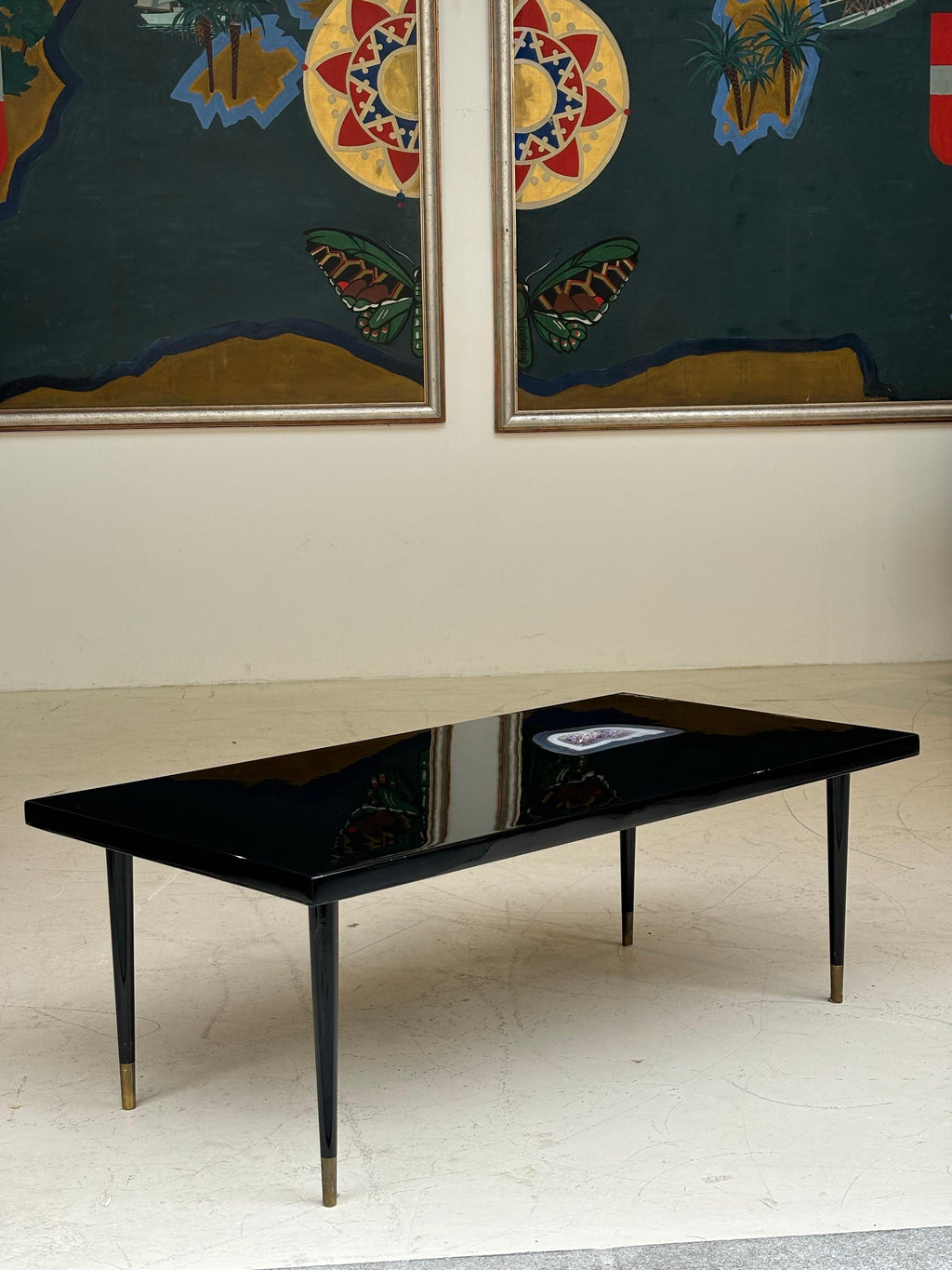 Nice Phillipe Barbier in resin, lacquer and améthyste